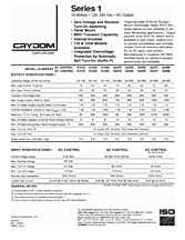 DataSheet Series 1 pdf